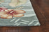Seafoam Green Machine Woven Tropical Plants Indoor Area Rug